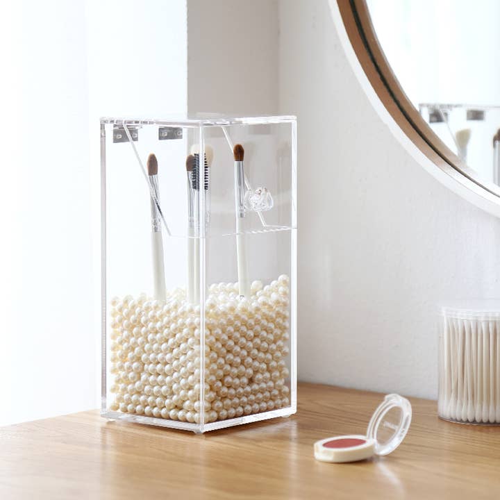 Organizer per pennelli, contenitore in acrilico, display trasparente per la vendita all'ingrosso da parte di organizehq
