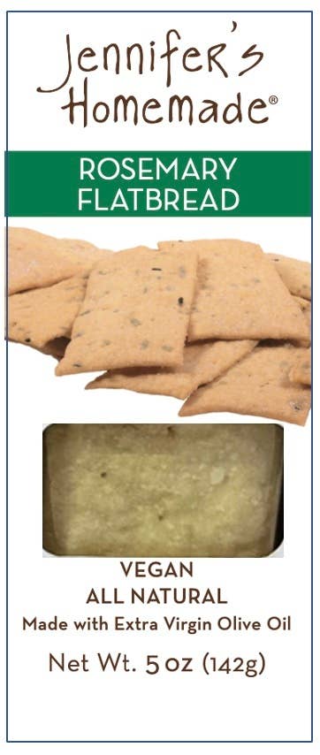 Jennifer's Homemade - Wholesale Crackers - Rosemary Flatbread1