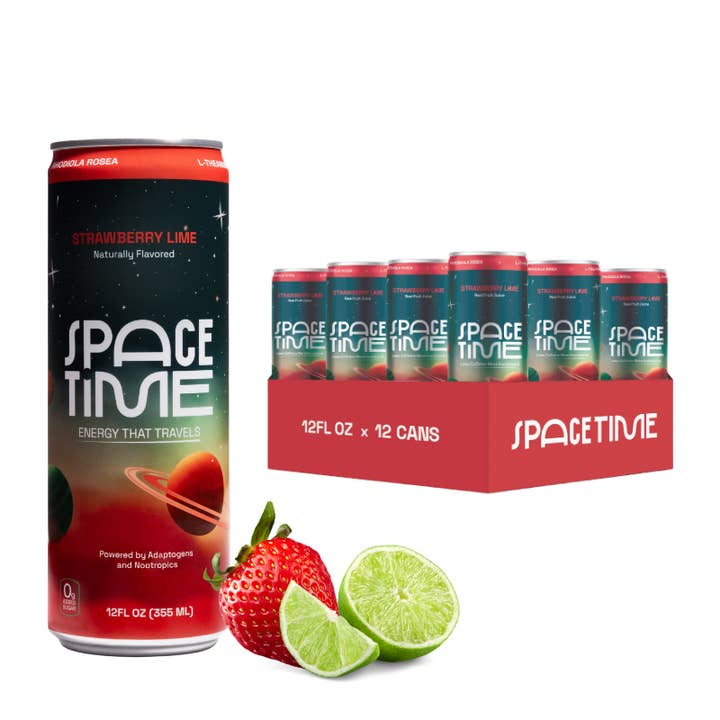 SpaceTime - Wholesale Sports/Energy Drink - STRAWBERRY LIME - (12 Pack)