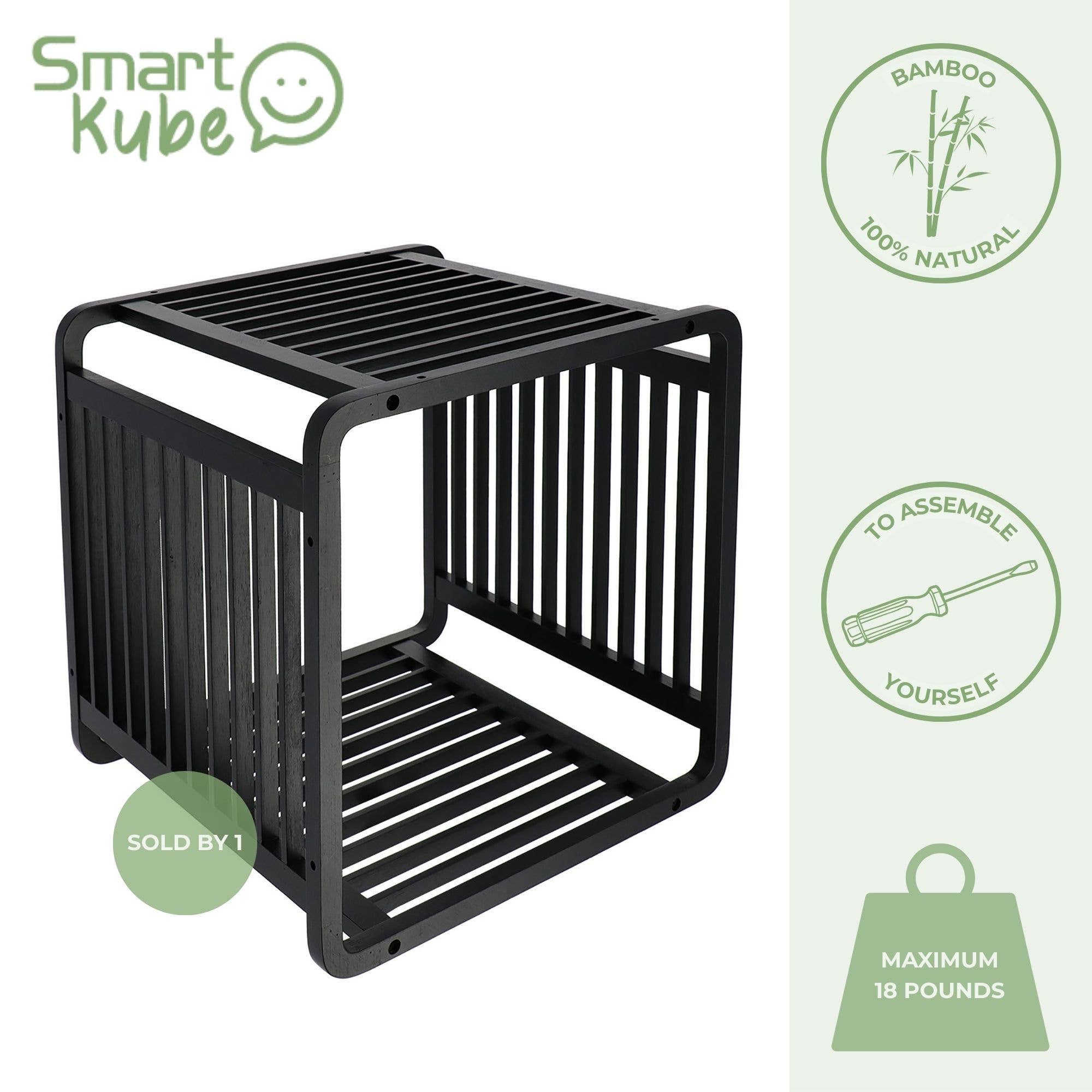 Smart Kube Black Bamboo – 13" (1 Cube ) for wholesale on Faire3