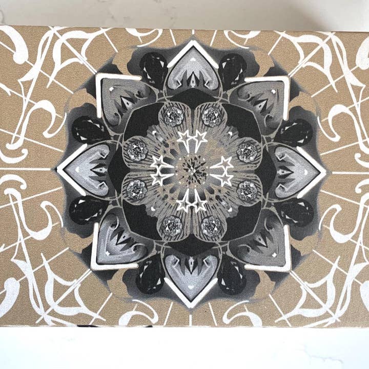 Namaste Home - Wholesale Jar/Filled Candle - Personalized Lotus Candle Gift Set — Custom Name on Gold Tin1