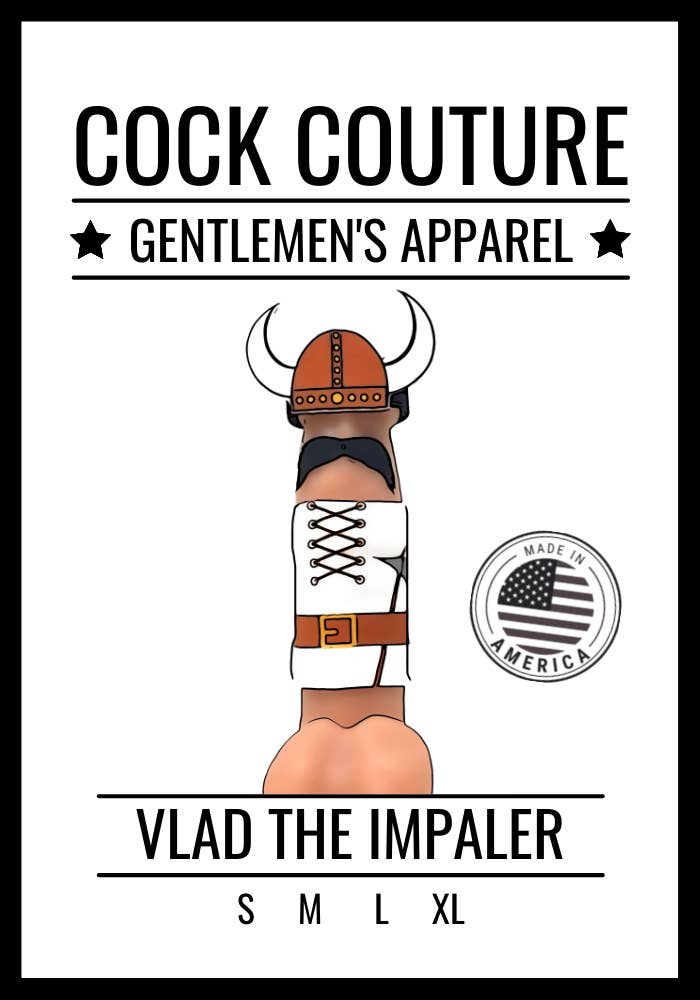Cock Couture – Disfarce – Homem por atacado – Fantasia de pênis de Vlad, o Empalador
