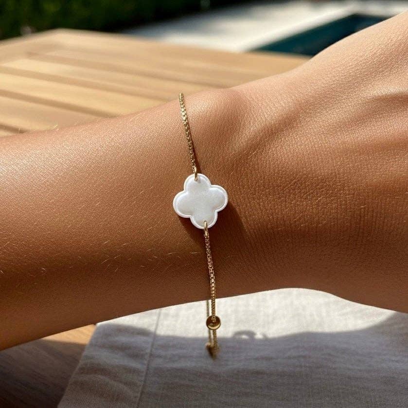 DUESTELLE ITALIA - Wholesale Charm/Dangle Bracelet - PURE CLOVER - Four-leaf clover bracelet2