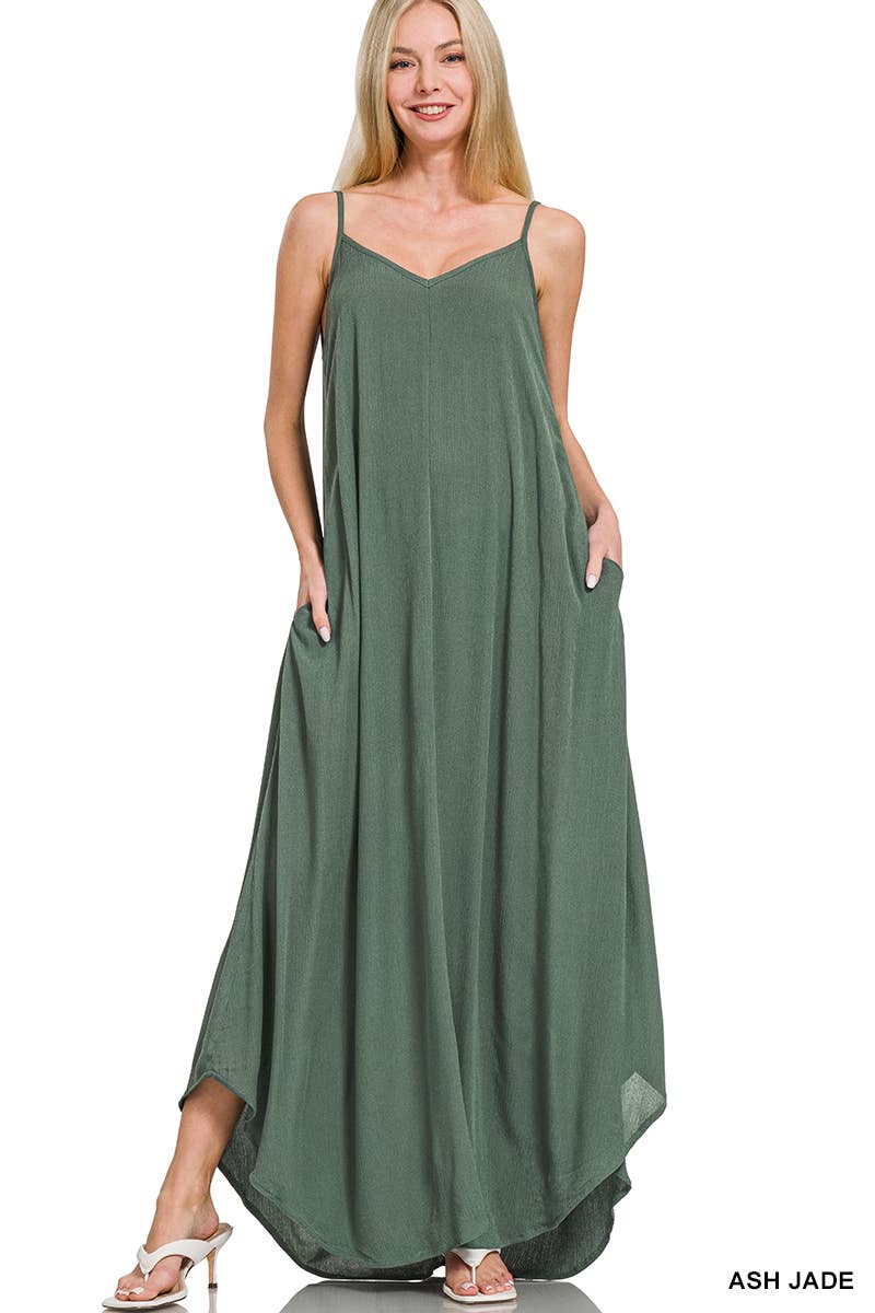 42POPS - Wholesale Dress - Women's - `.Maxi Dress w/ pockets0