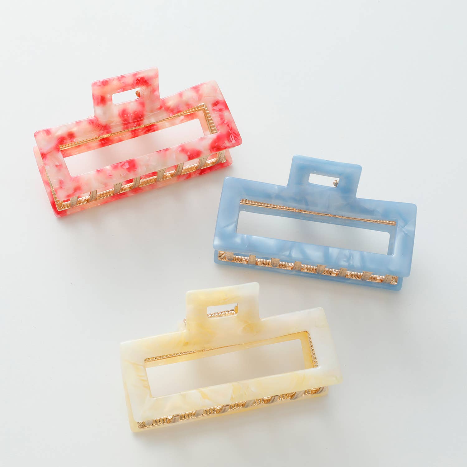 Assortito Isla Boardwalk | Fermaglio in metallo a forma di rettangolo cavo medio in vendita all'ingrosso su Faire