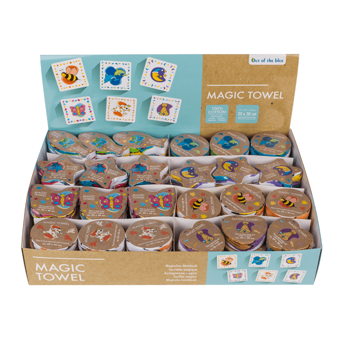 Out of the blue KG - Wholesale Retailer Display - Home & Living - Magic cotton towel, Animals,2