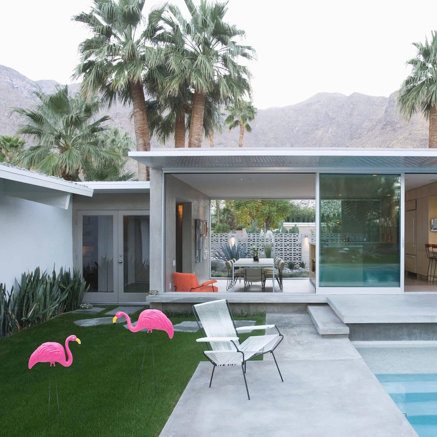 4E's Novelty - Wholesale Outdoor Ornament/Decor - 4E's Novelty Vibrant Pink Flamingo Yard Decorations – Set of 2 Lawn Ornaments for Tropical Flair4