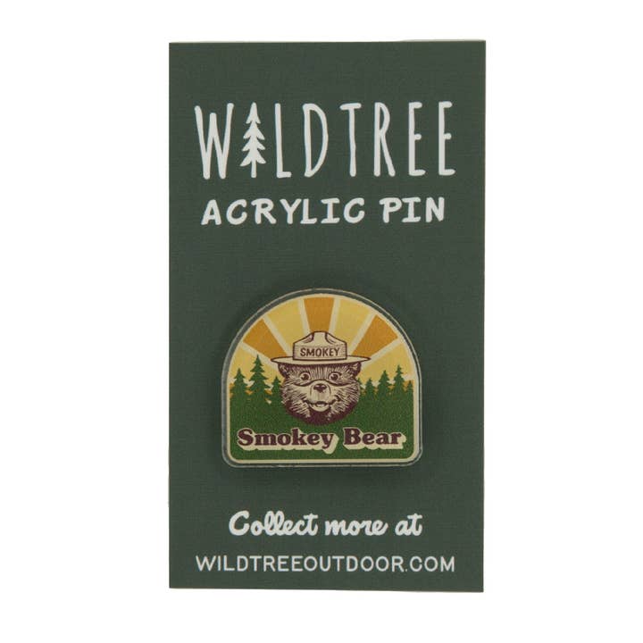 Wildtree - Wholesale Lapel Pin/Button - Smokey Bear Acrylic Pin