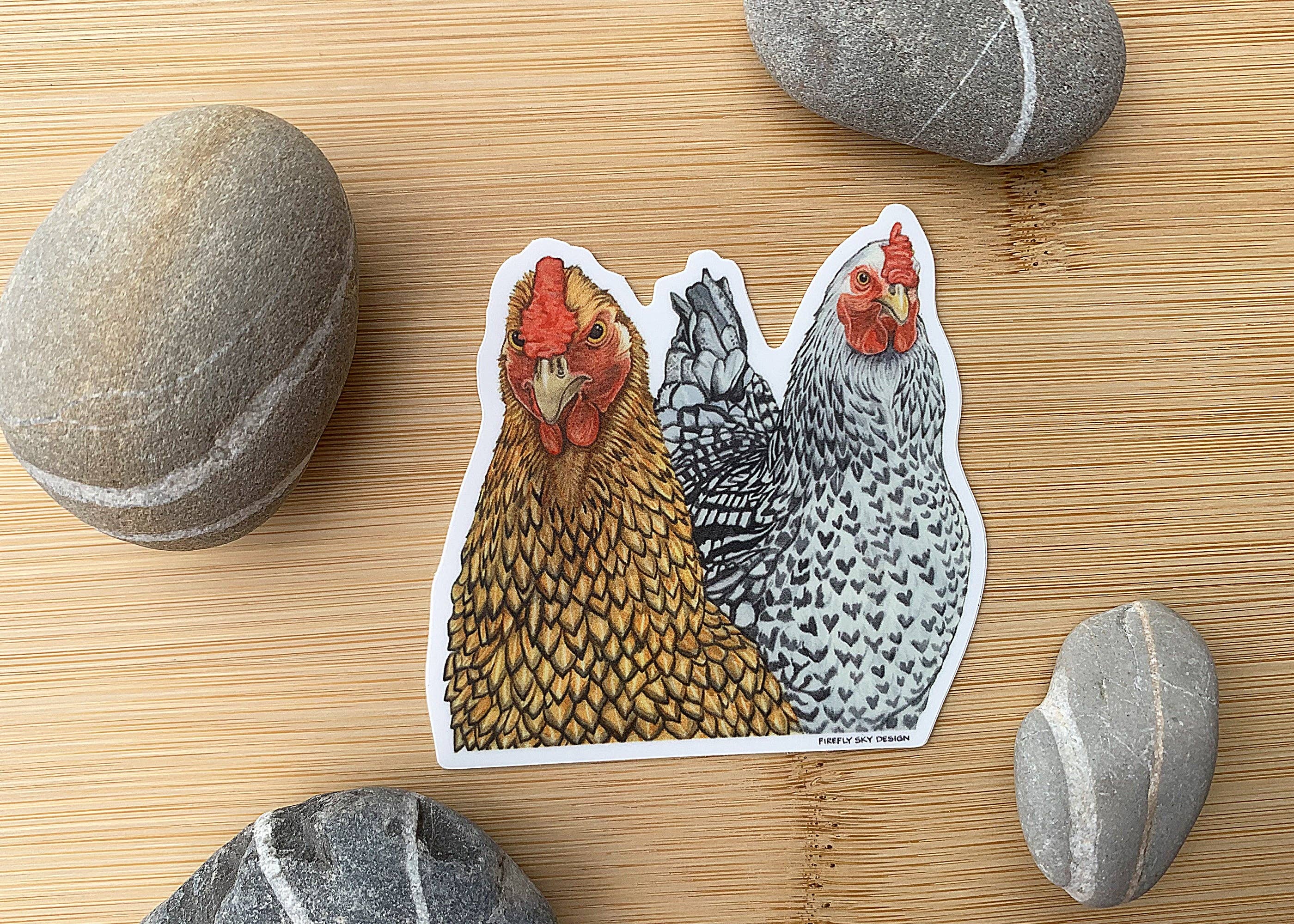 Firefly Sky Design - Wholesale Sticker - All the Hangry Ladies Chickens Die Cut Vinyl Sticker1