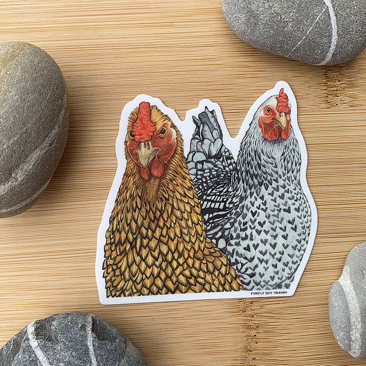 Firefly Sky Design - Wholesale Sticker - All the Hangry Ladies Chickens Die Cut Vinyl Sticker1