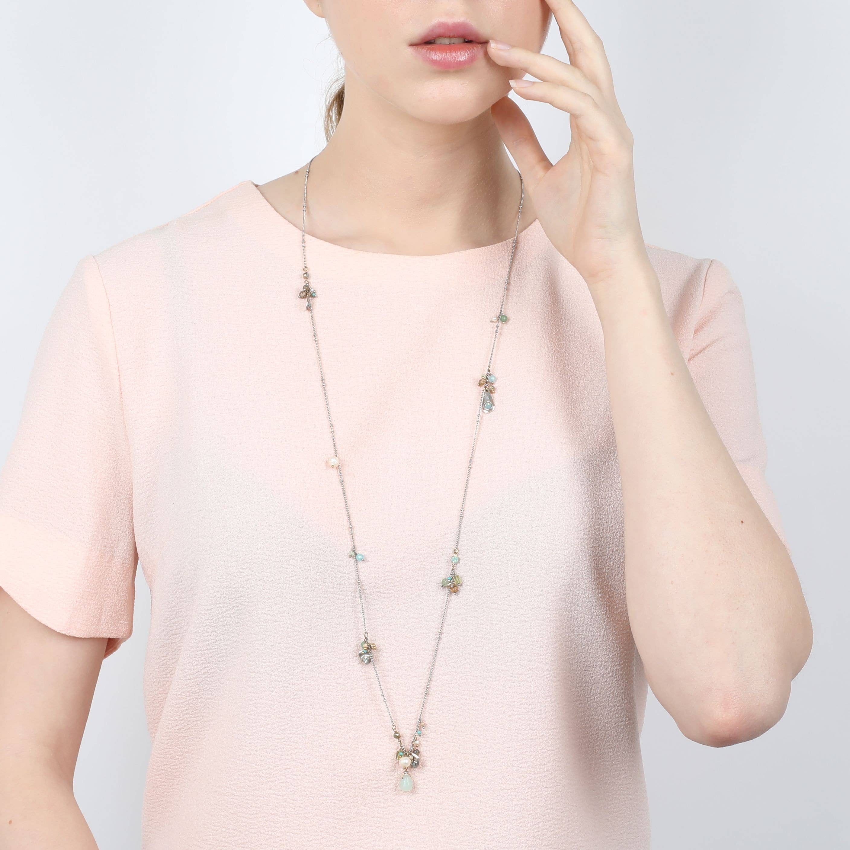 Glenn Griffin Collections - Wholesale Beaded/Pearl Necklace - FH20.2 Kate 15-629322