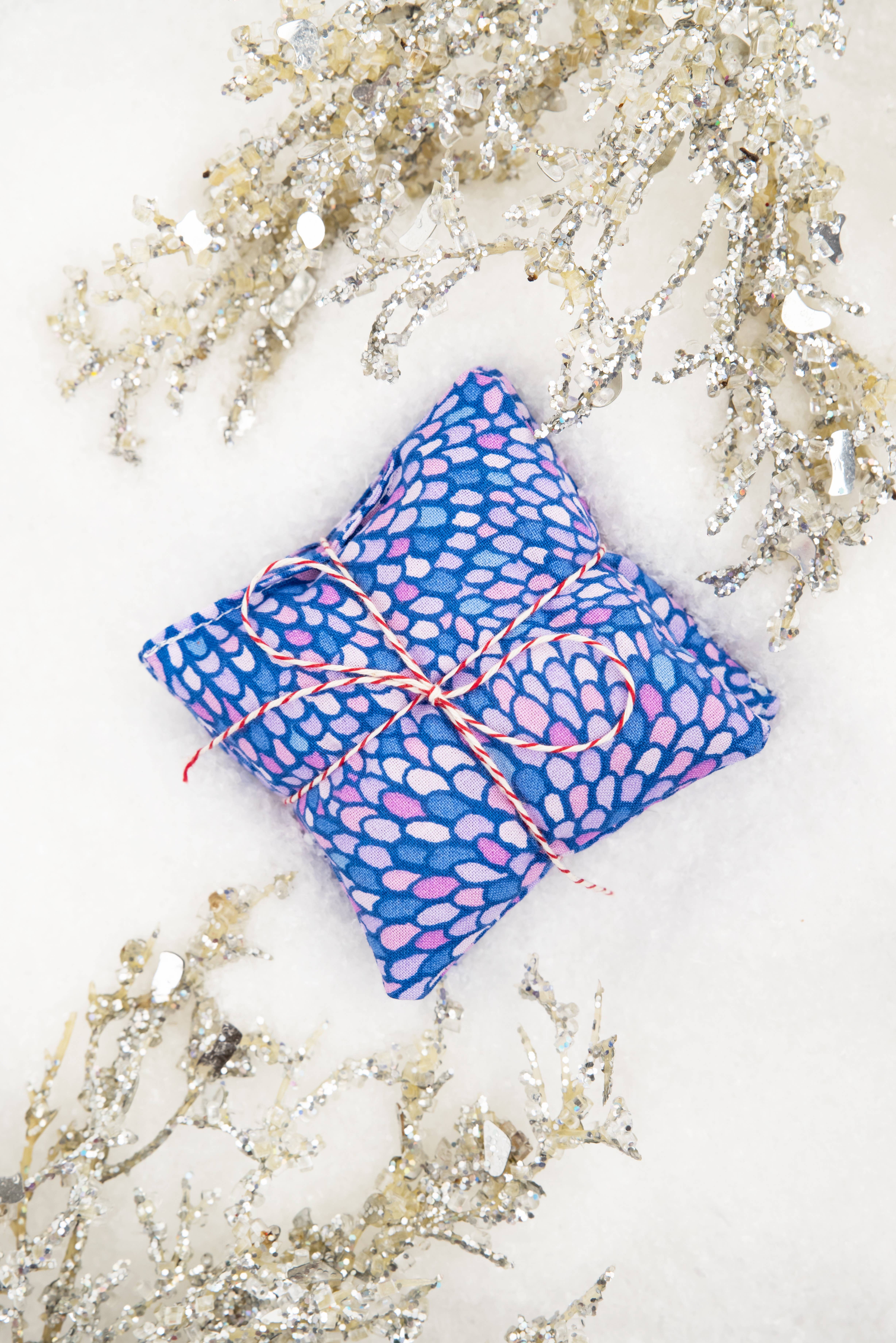 Wild Clementine Co. - Wholesale Mittens - Women's - Reusable Handwarmers, Purple Scales, Stocking Stuffers