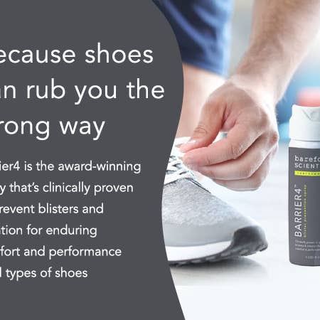 Barefoot Scientist - Wholesale Foot Cream - Barrier4 | Blister prevention spray