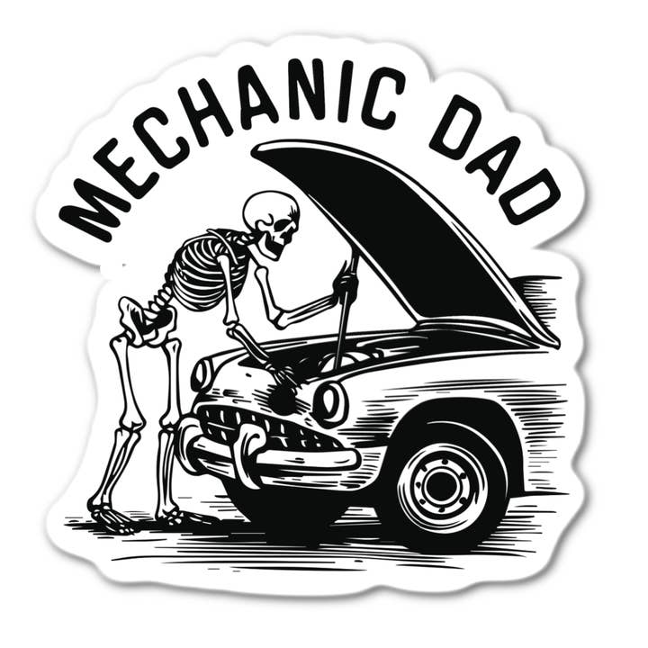 Mechanic Dad Sticker for wholesale by Stick-It Expressions