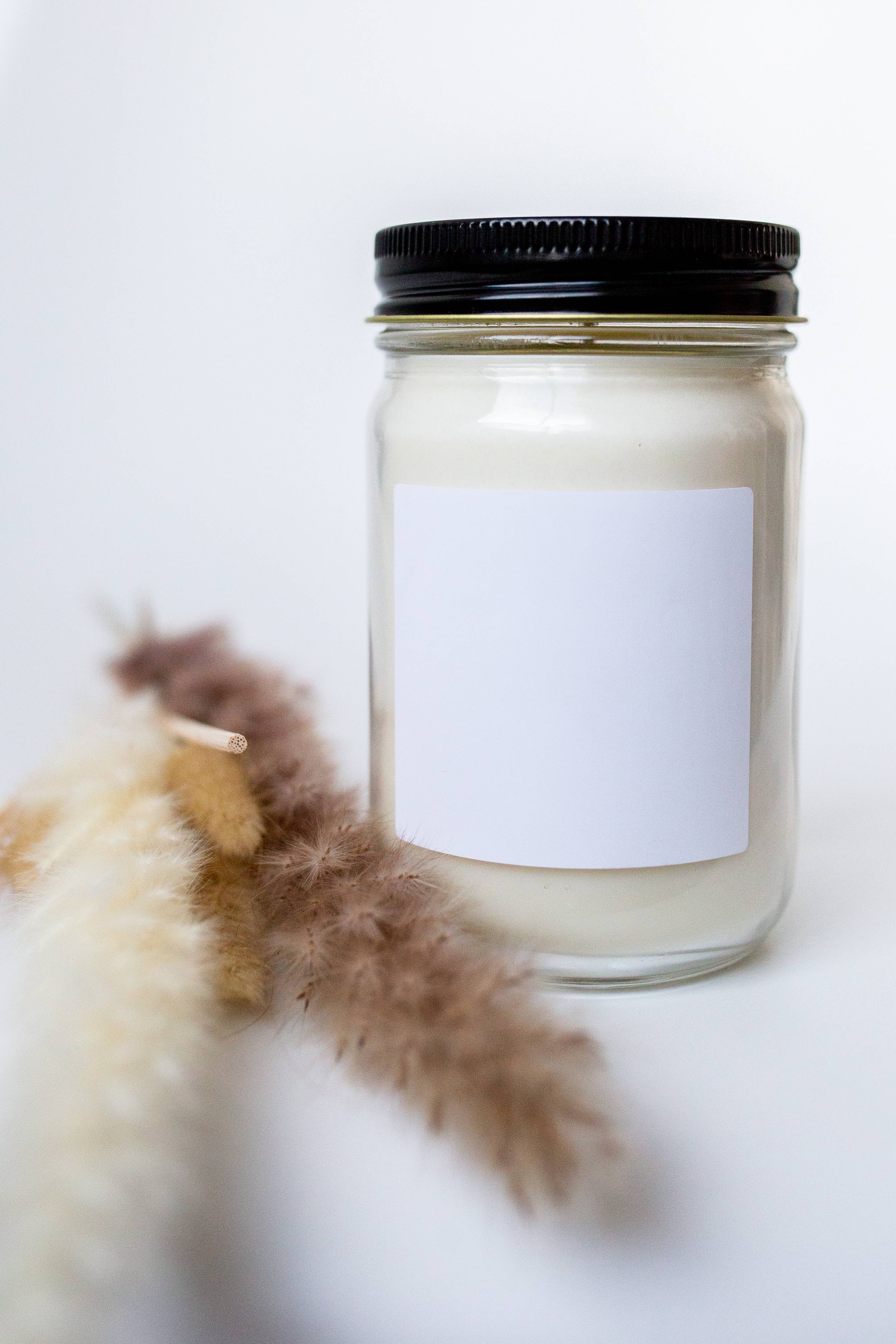 Woodsy Wicks - Wholesale Jar/Filled Candle - Label Ready Candles - 12oz Private label - Blank Cotton Wick2
