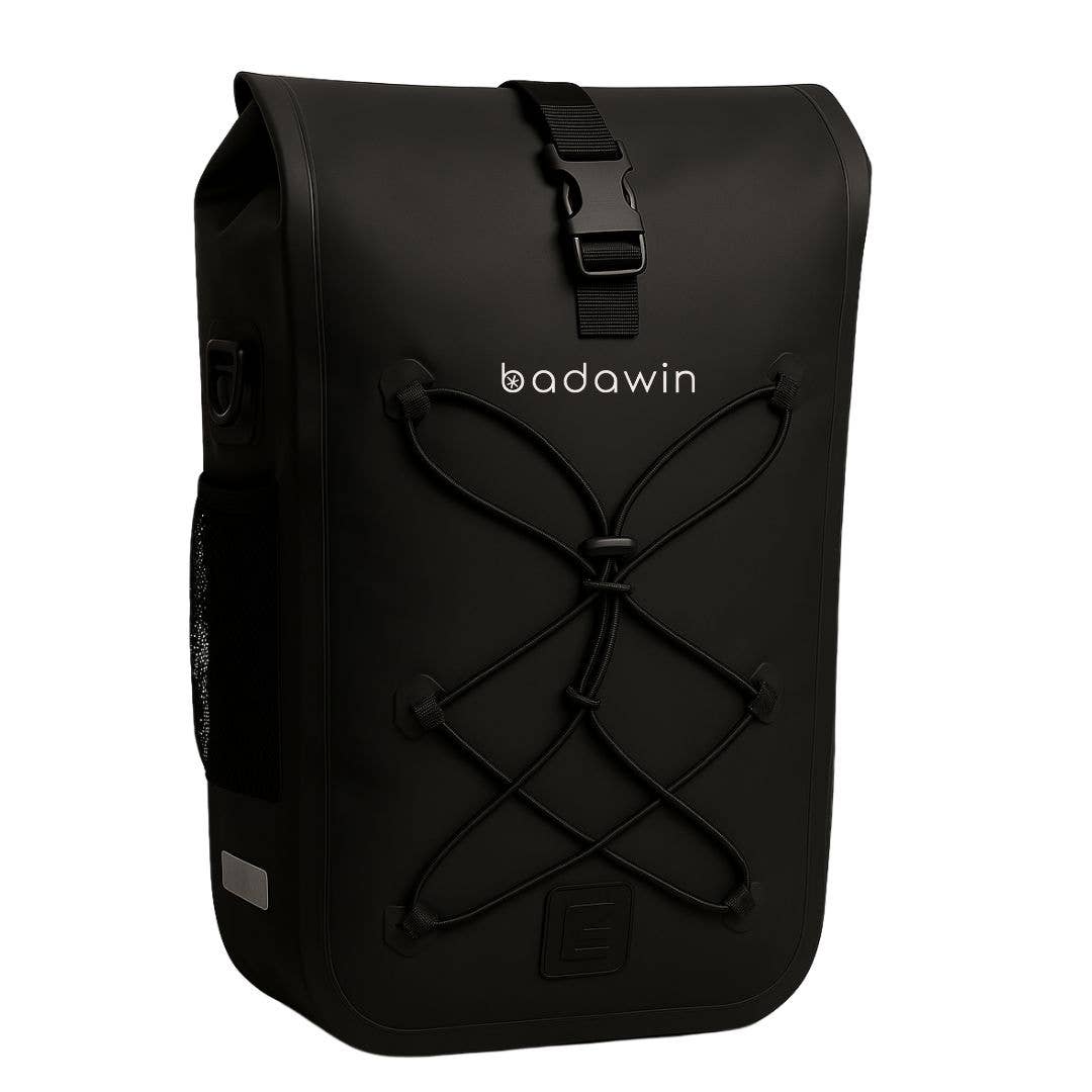 BADAWIN – Engroshandel Tilbehør til cykling – Hind Black 25/30L 2-i-1 cykeltaske til bagage1