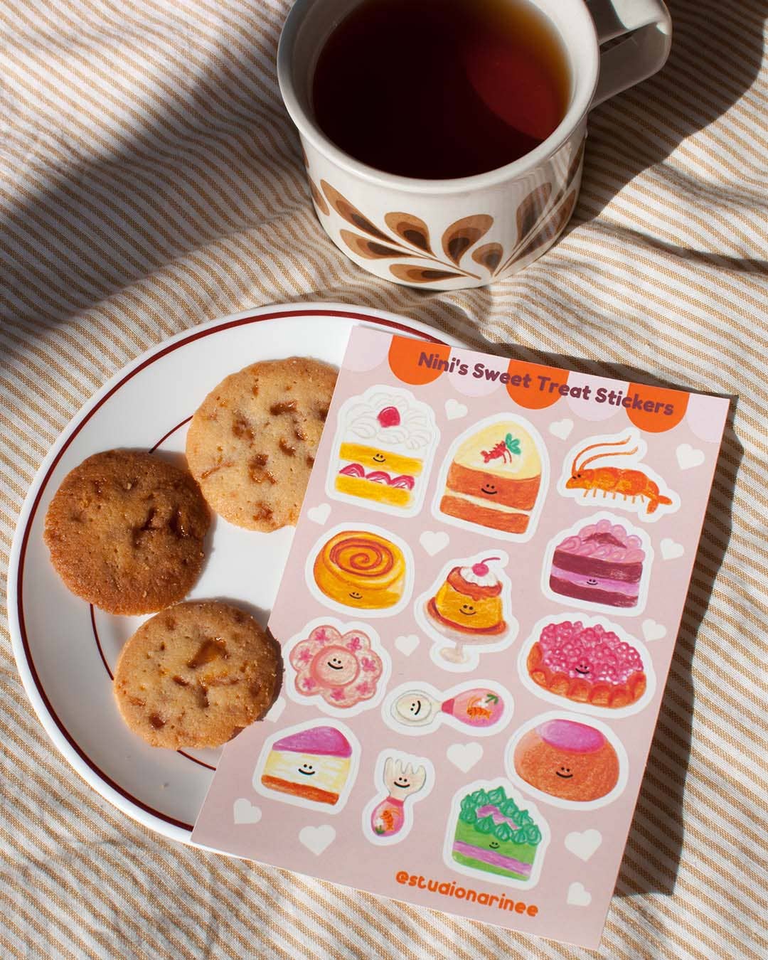 Studio Narine – Großhandel Aufkleber – Stickerbogen A6 - Süße Leckereien3
