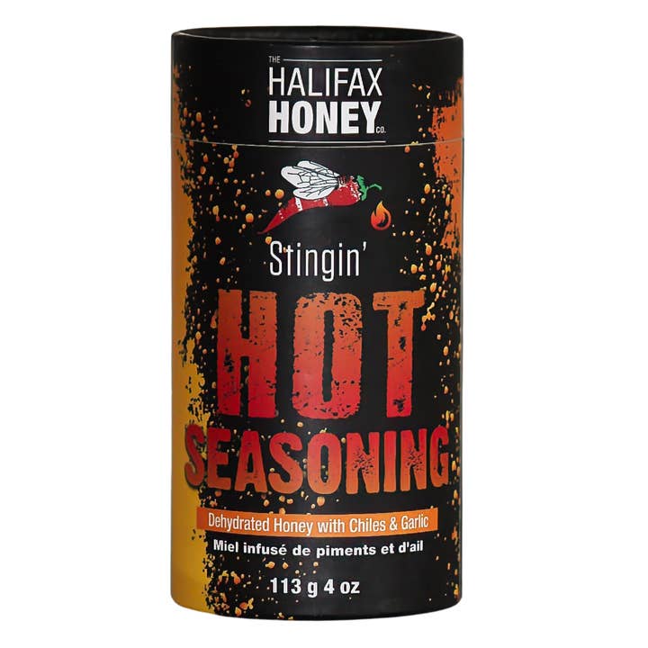 Stingin’ Hot Seasoning for wholesale by The Halifax Honey Company