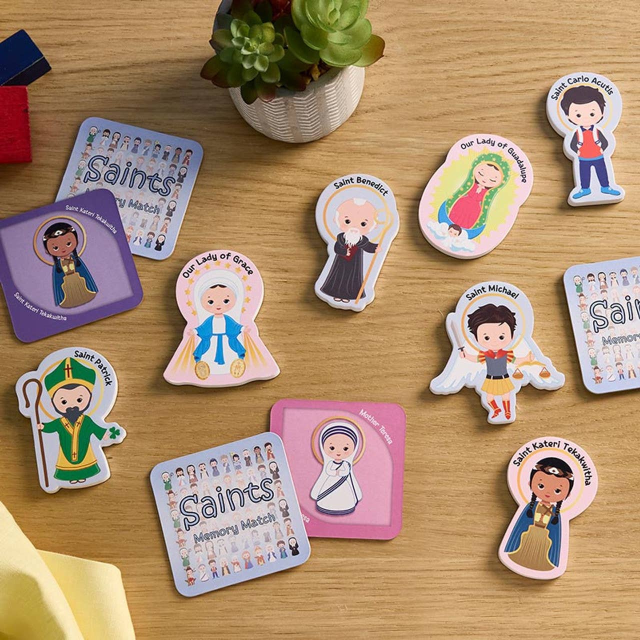 Christian Brands Catholic - Wholesale Magnet - Kids & Baby - Saints for Boys Foam Magnets6