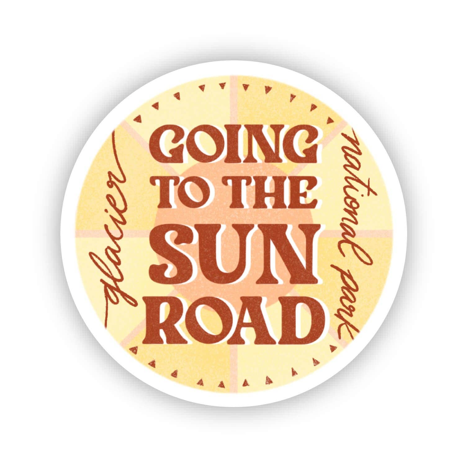 Creatively Leanne - Wholesale Sticker - Going to the Sun Road - Glacier National Park - Montana Sticker