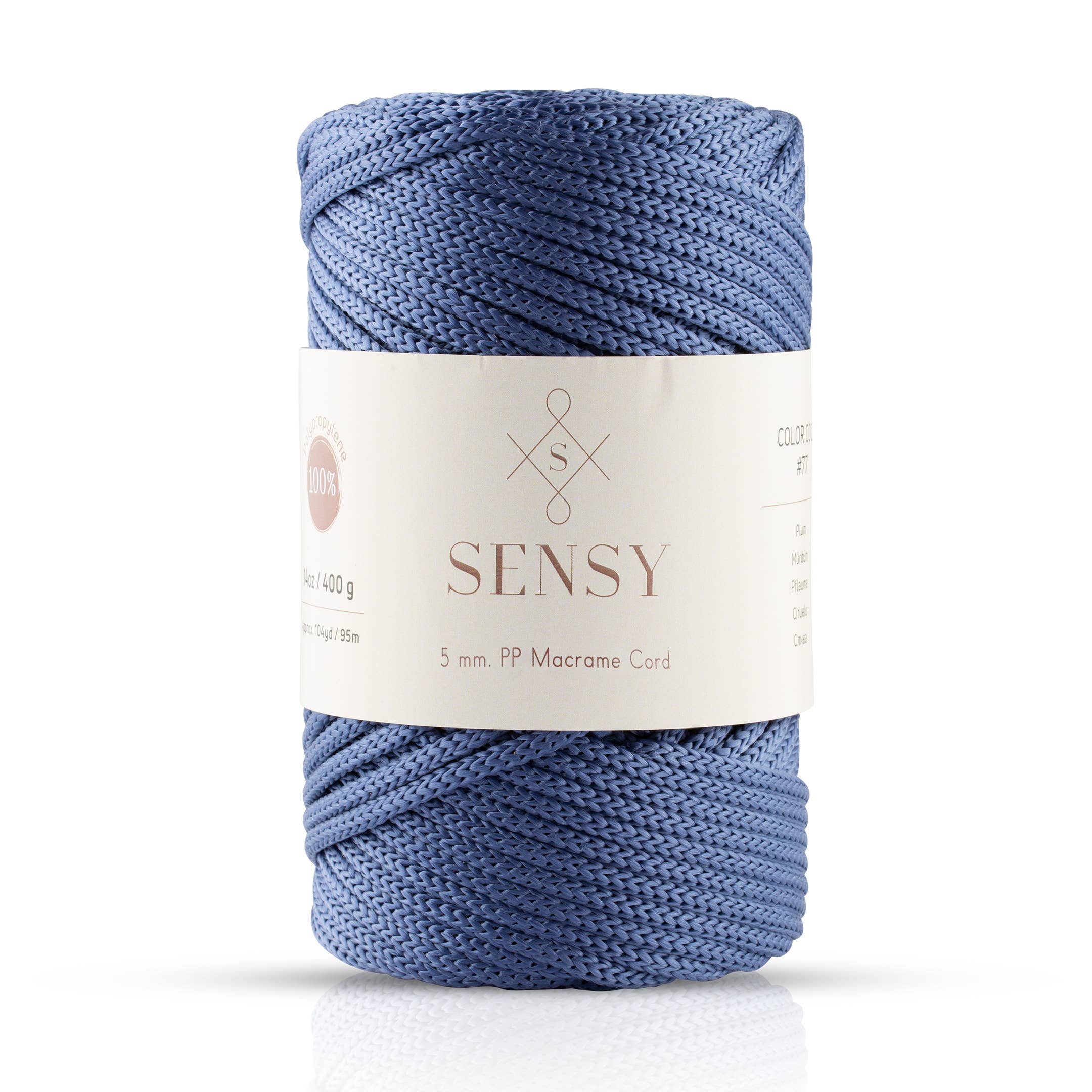Sensy - Wholesale Yarn - Sensy Premium 5mm - 104 yards 100% Polyester Macrame Yarn30