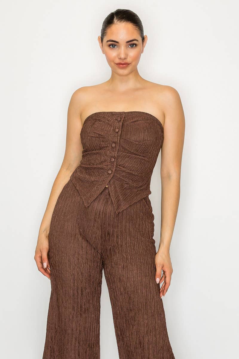 Kimcine - Wholesale Jumpsuit - Women's - KST8513-WOMEN'S SEXY STRAPLESS JUMPSUIT10