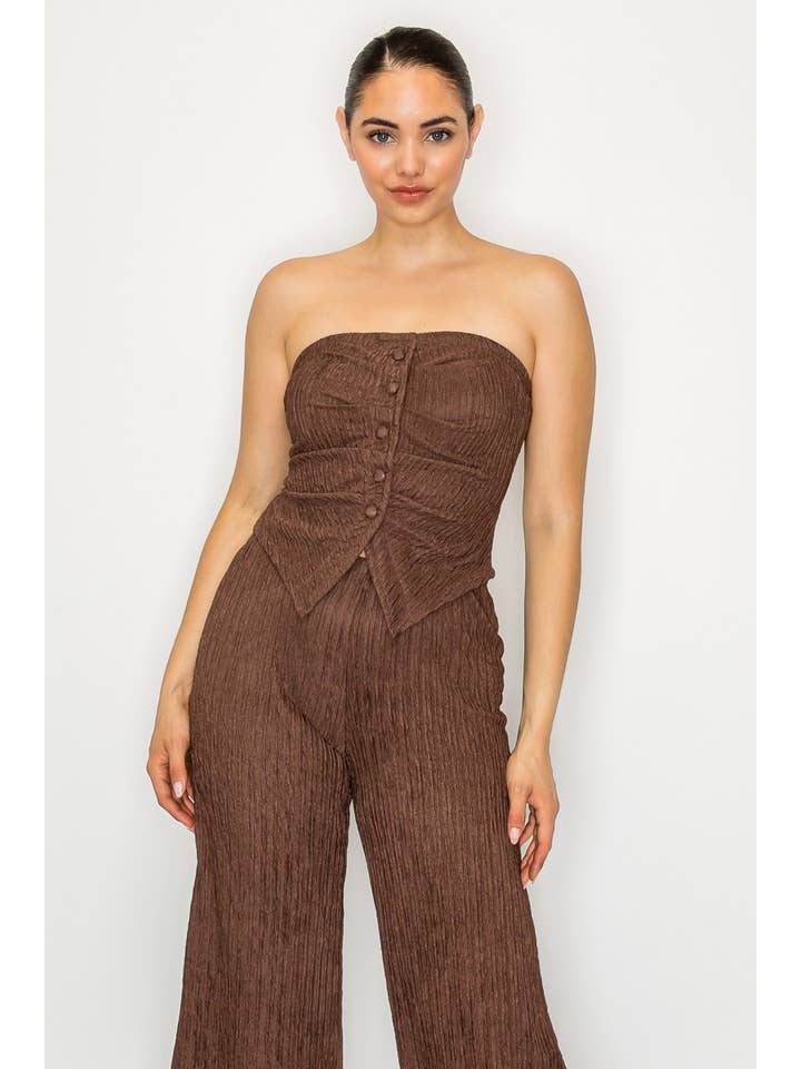 Kimcine - Wholesale Jumpsuit - Women's - KST8513-WOMEN'S SEXY STRAPLESS JUMPSUIT10