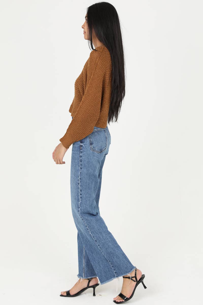 ANGIE - Wholesale Knit Sweater - Women's - XHQ18-ASIS OPEN KNIT LIGHT WEIGHT PULLOVER SWEATER37