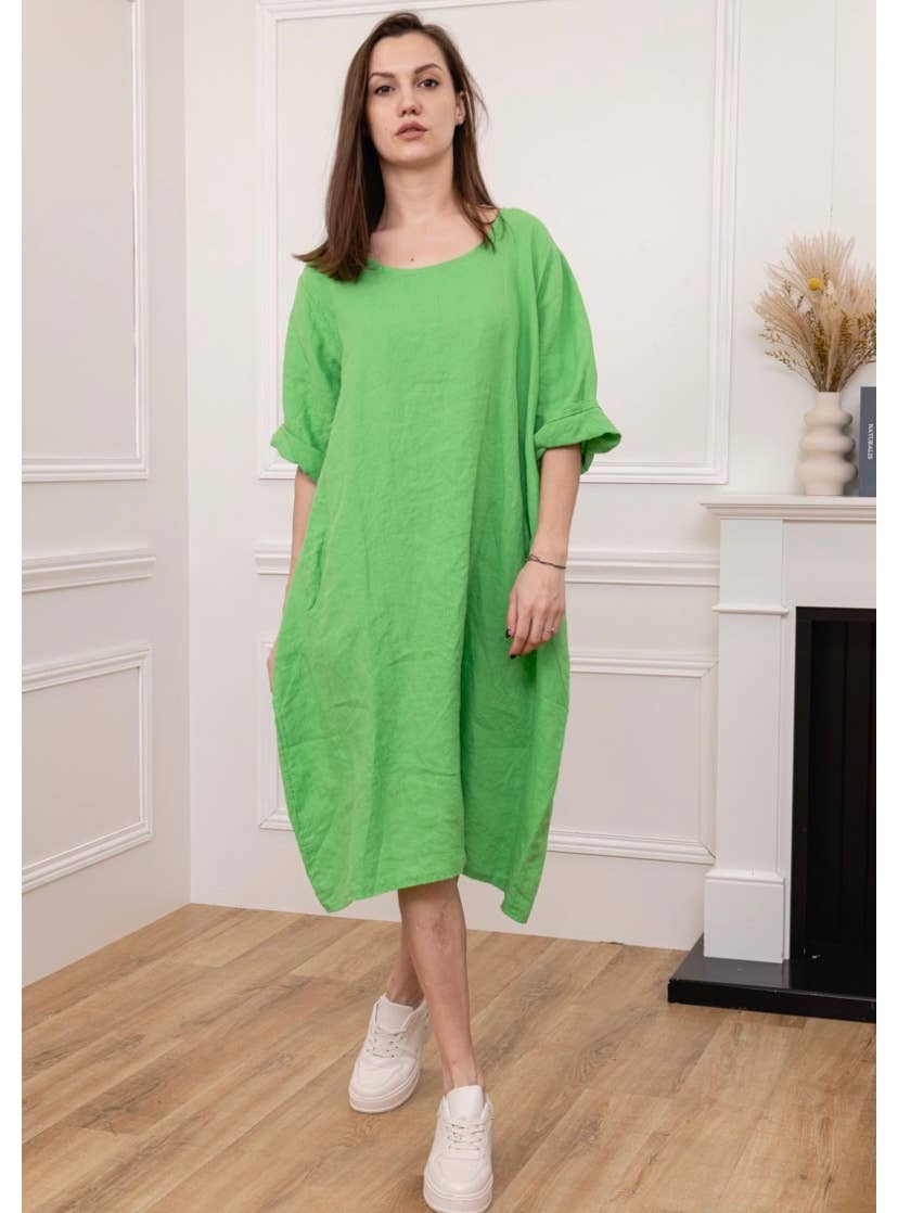 LINEN & COTTON HOUSE – Großhandel Kleid – Damen – Leinenkleid 167 Frühling Sommer Kollektion39