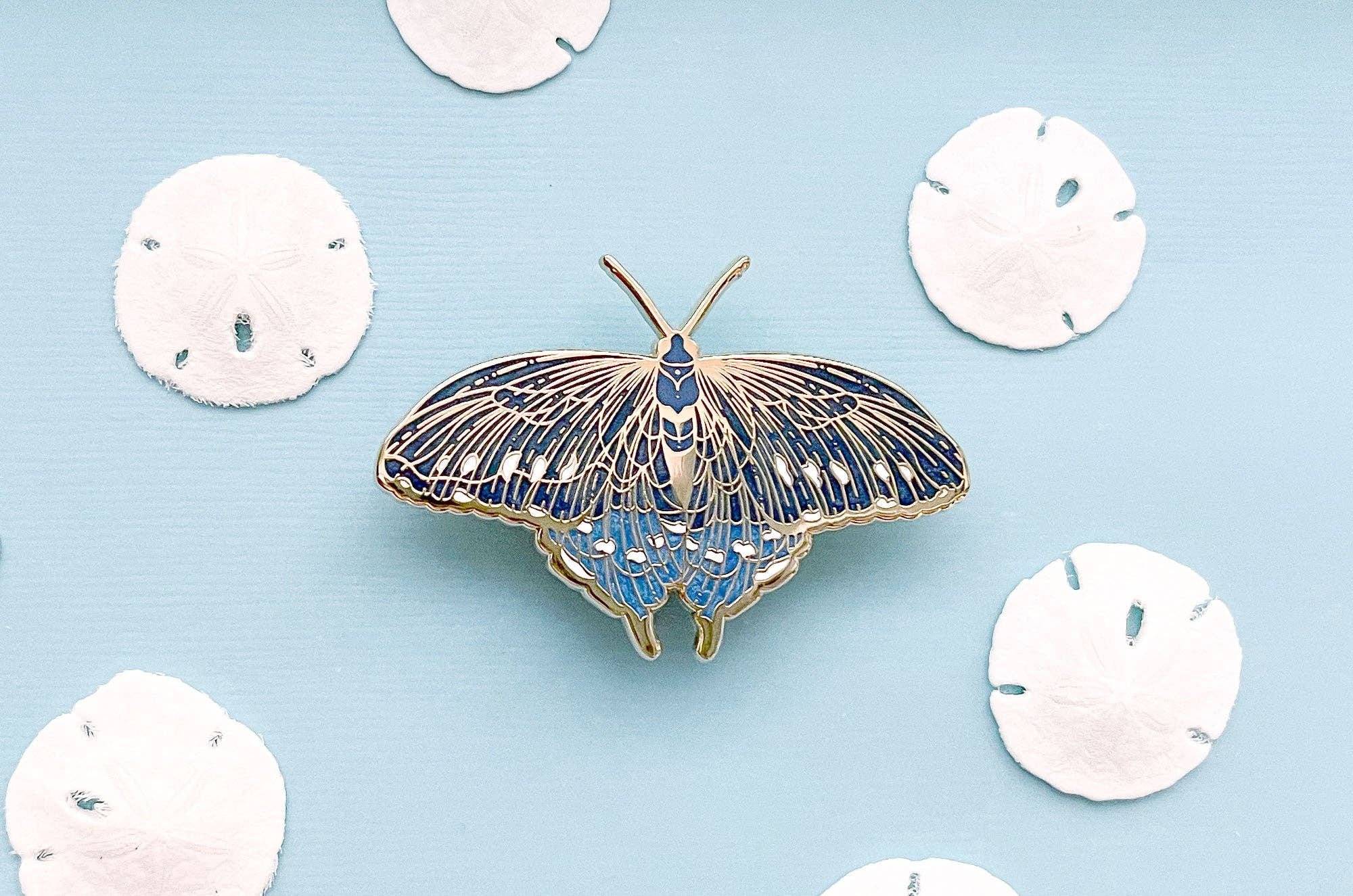 Alum and Ink - Wholesale Lapel Pin/Button - Pipevine Swallowtail Butterfly (Battus philenor) Enamel Pin5