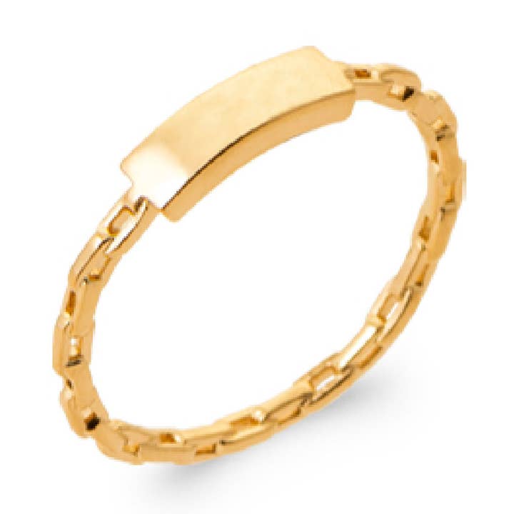 Chaya ID 18K Gold Plated Ring for wholesale by Jewelry Private Label