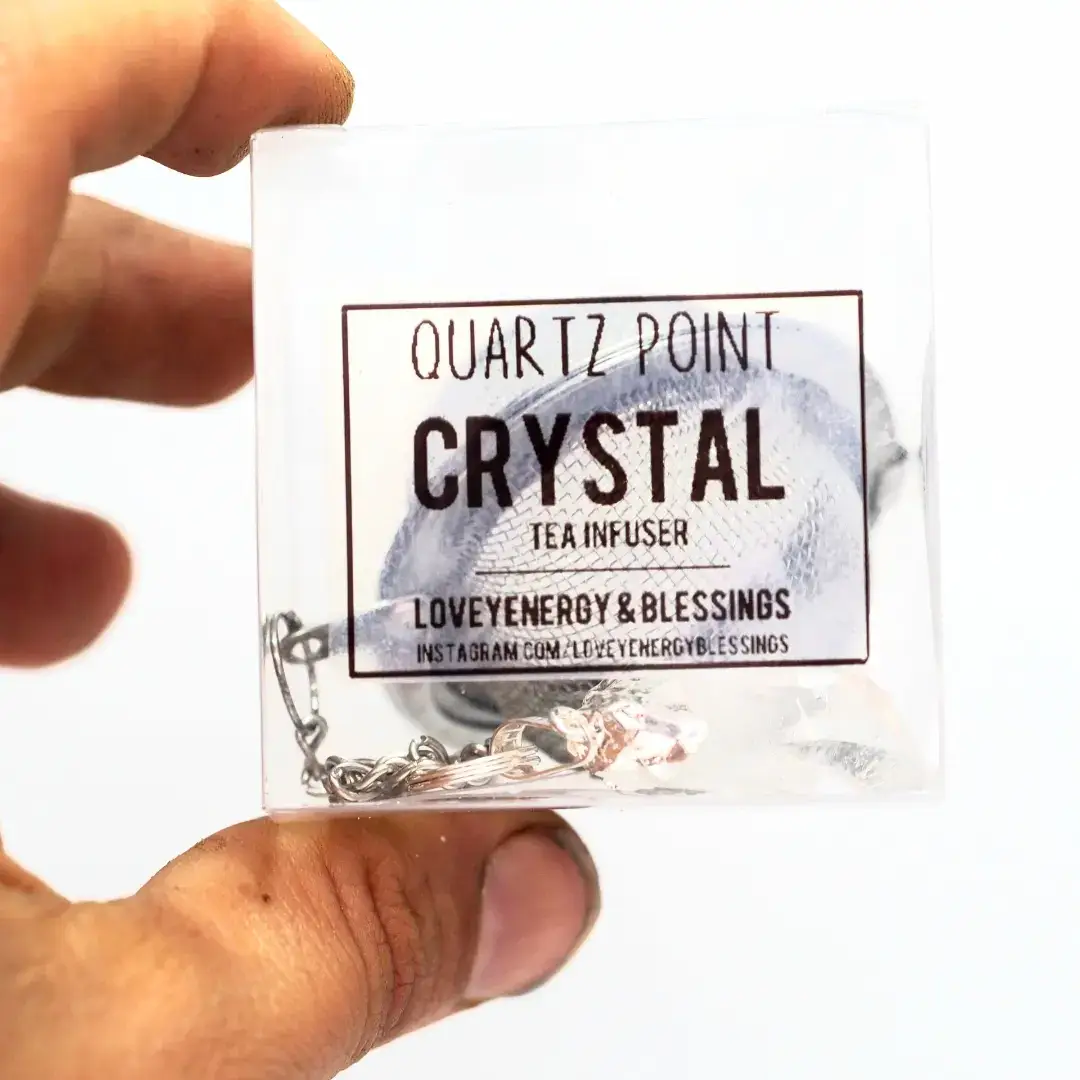 Loveyenergy & Blessings - Wholesale Theevergiet/infuser - Kwartskristal thee-ei, kristallen infuser losse bladthee3