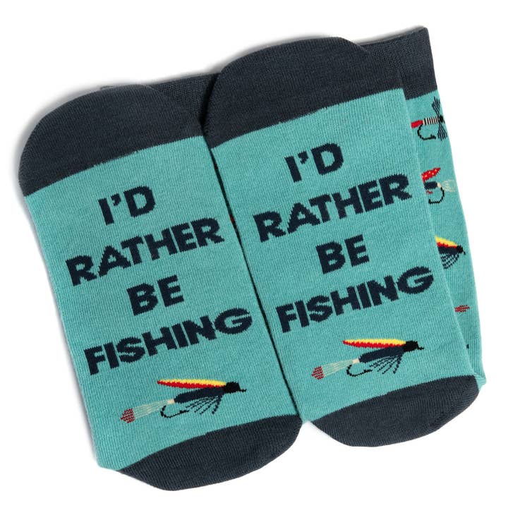 Lavley - Wholesale Socks - Unisex - I'd Rather Be Fly Fishing Socks6