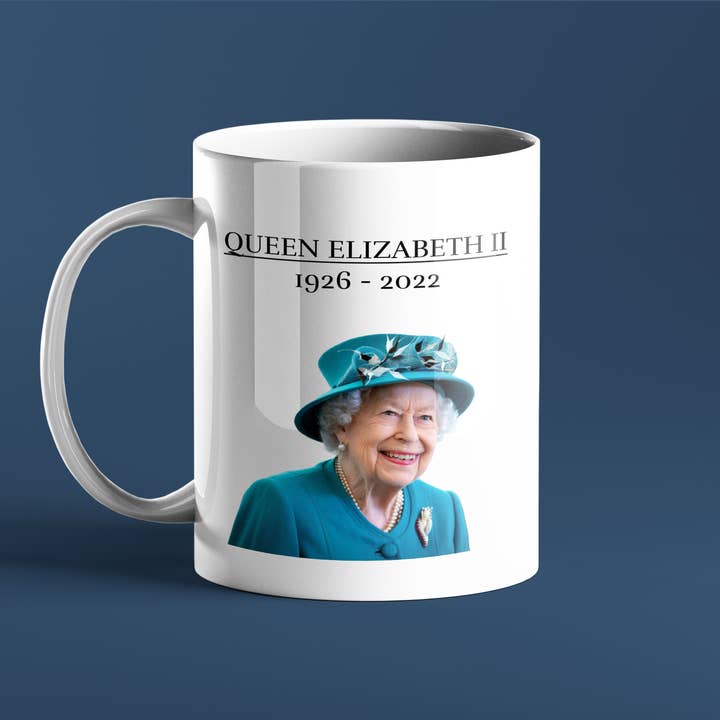 Queen Elizabeth II - 1926 - 2022 - Commemorative Mug for wholesale by Prickly Cards