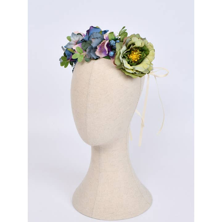 Victoria Moda - Vendita all'ingrosso Fascia per capelli - Donna - Corona Floreale Bosco Magico