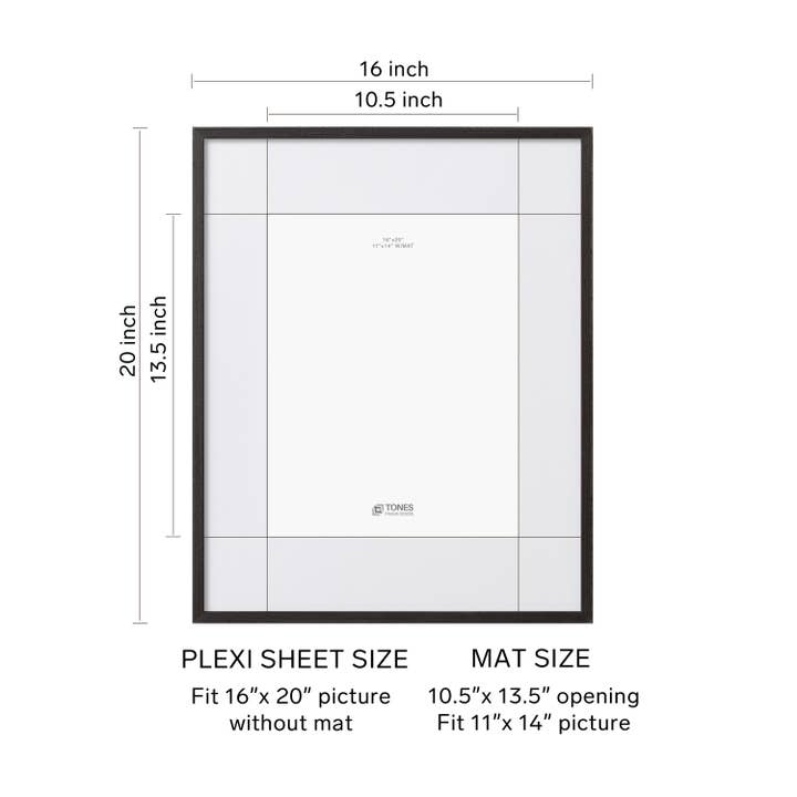 LivingTaste Home Inc - Wholesale Picture Frame - 16x20 Dryades Wooden Frame