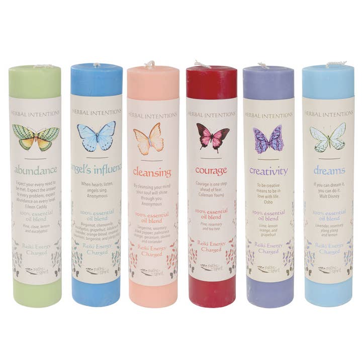 Benjamin International - Wholesale Votive Candle - 7" Herbal Intention Candles