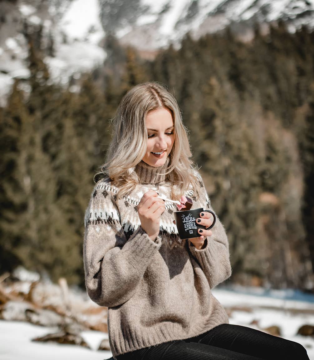 Love in a Box Chocolatier - Wholesale Hot Cocoa Spoon - Hot Chocolate Spoons - Milk + Marshmallows - 2 spoons2