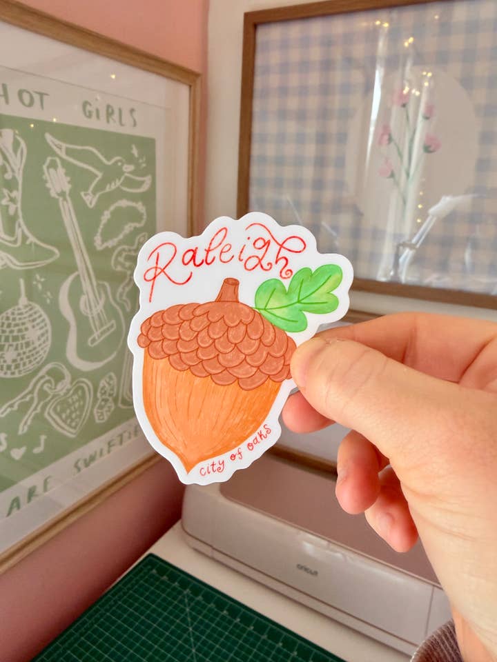 Raleigh Acorn Aufkleber für den Großhandel von Hanstan Studio