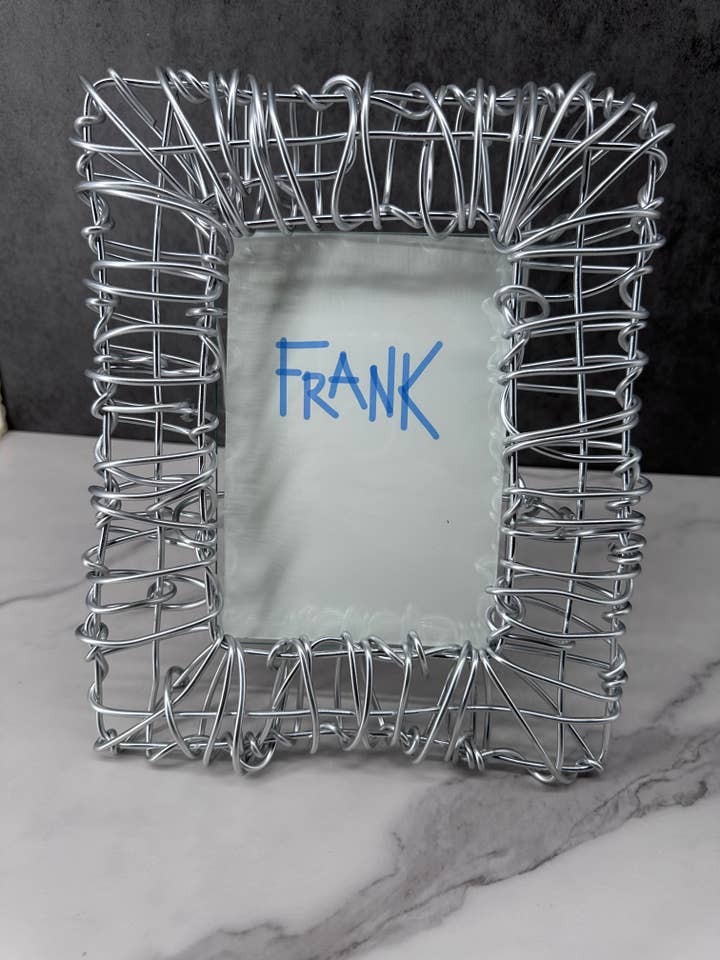 Moldura fotográfica em arame “Core” (janela 5" x7"), cor prata por atacado de Frank Steil San Francisco