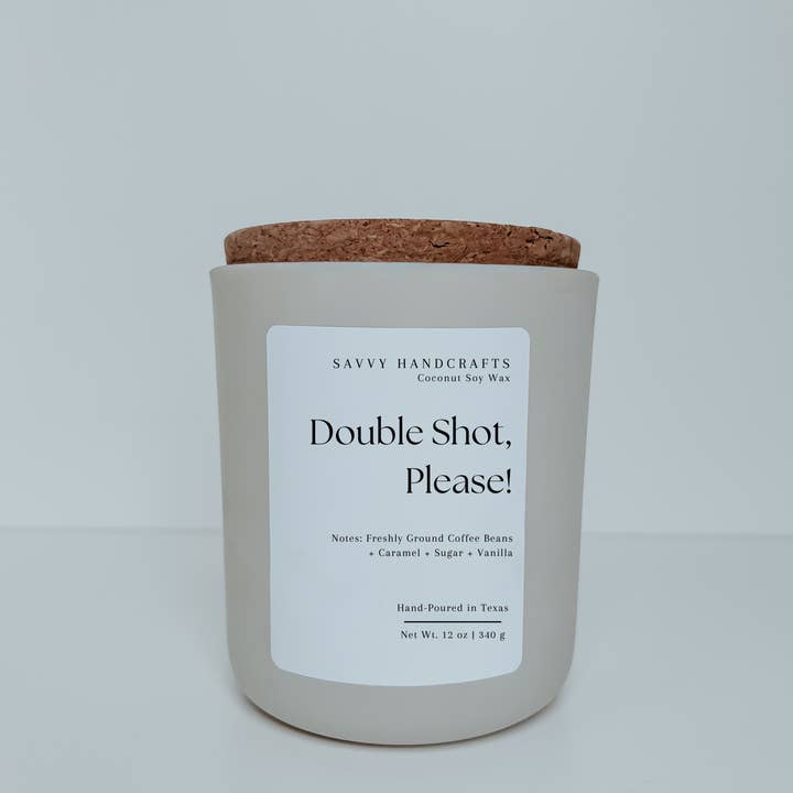 Savvy Handcrafts - Wholesale Jar/Filled Candle - 12oz Candle - Double Shot, Please!3