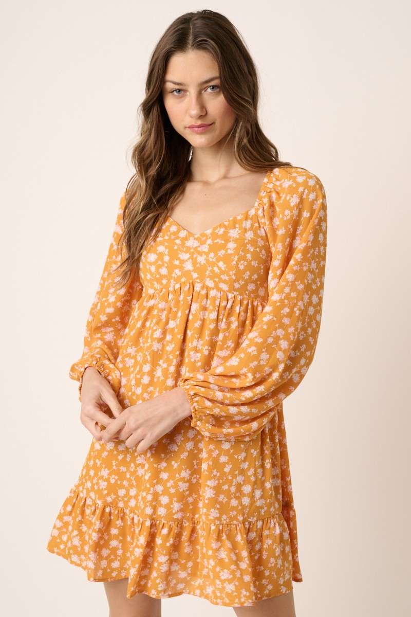 mittoshop - Wholesale Dress - Women's - FLOWER PRINT PEPLUM MINI DRESS6