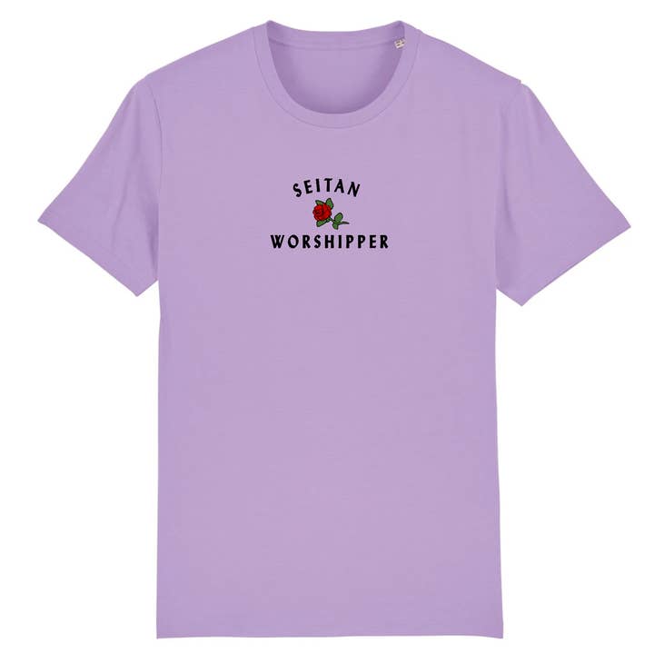 Oat Milk Club - Wholesale Screen Printed T-Shirt - Women's - Seitan Worshipper - Organic Cotton Tee3