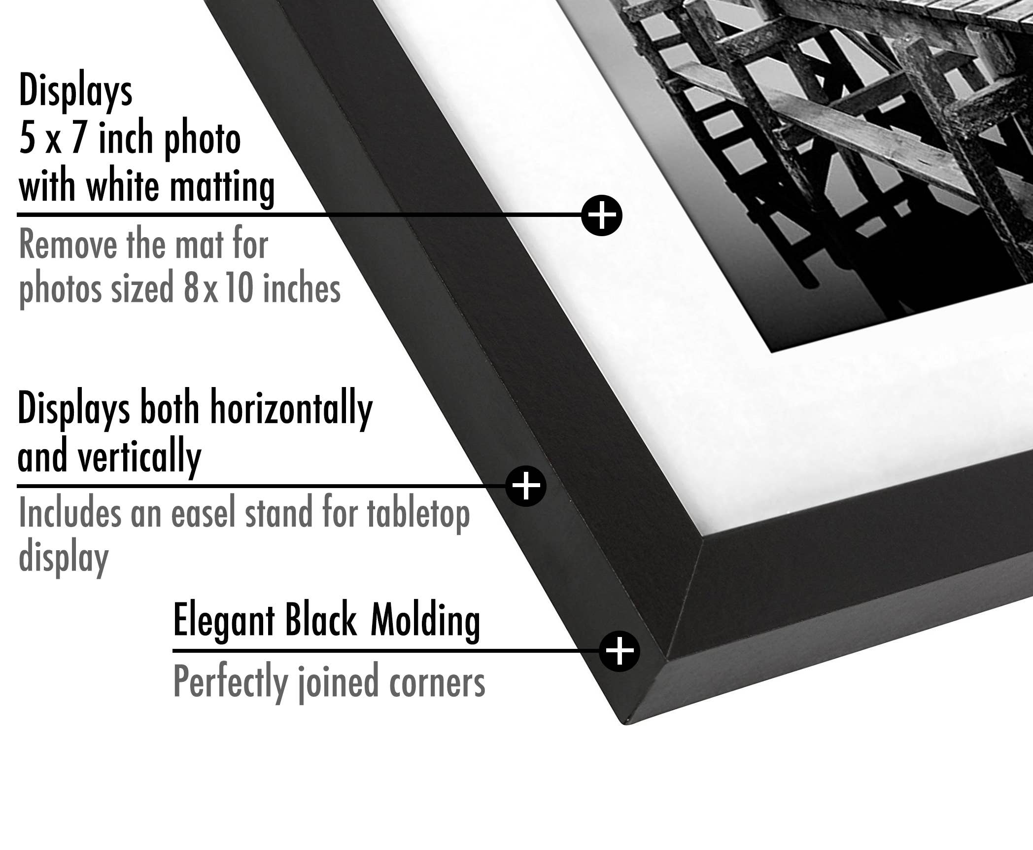 Americanflat - Wholesale Picture Frame - Americanflat Picture Frame with Mat Standard Molding146