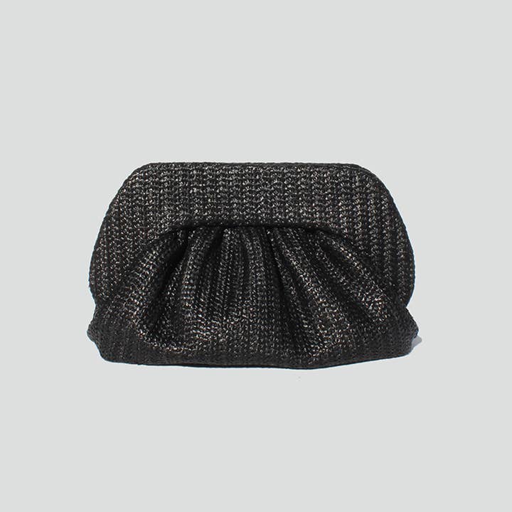 STREET LEVEL - Wholesale Clutch Bag - Women's - Noelle Straw Frame Clutch0