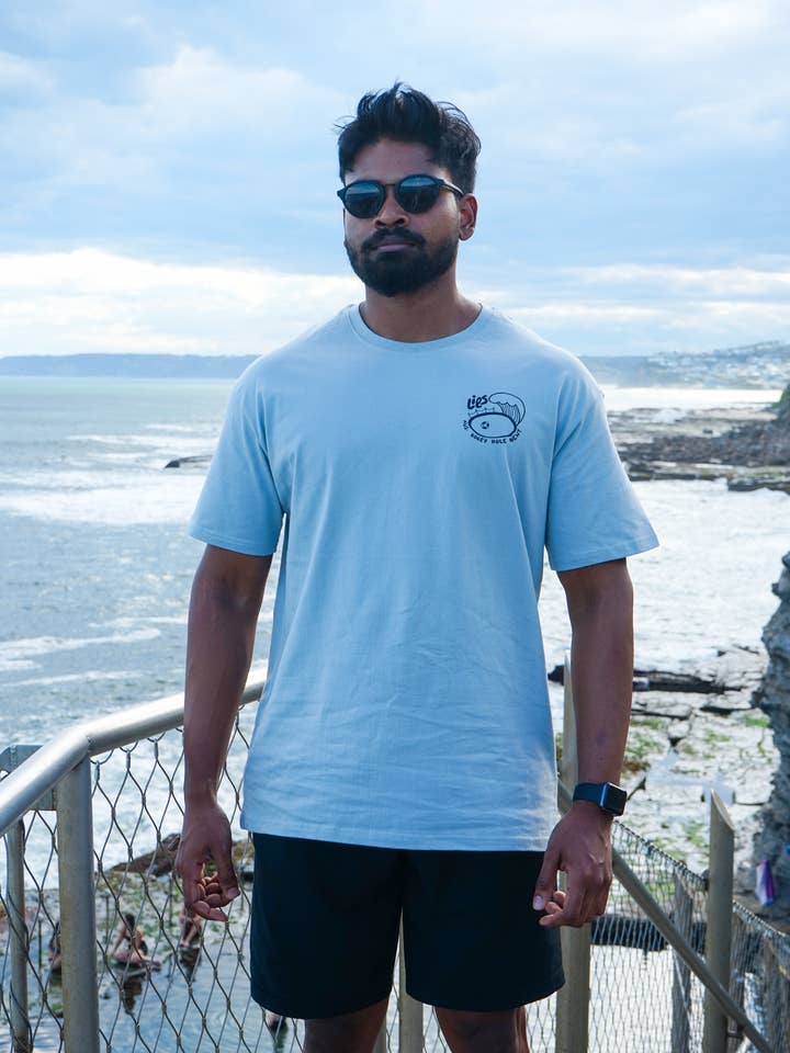 Lies Collective - Wholesale Screen printed t-shirt – Men′s - BOGEY HOLE NEWCASTLE TEE1