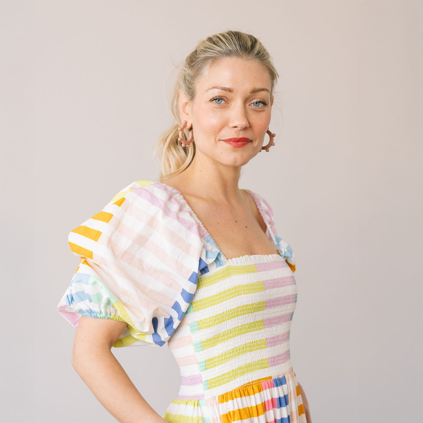 Sunshine Tienda - Wholesale Dress - Women's - Colorful Stripe Tula Dress4