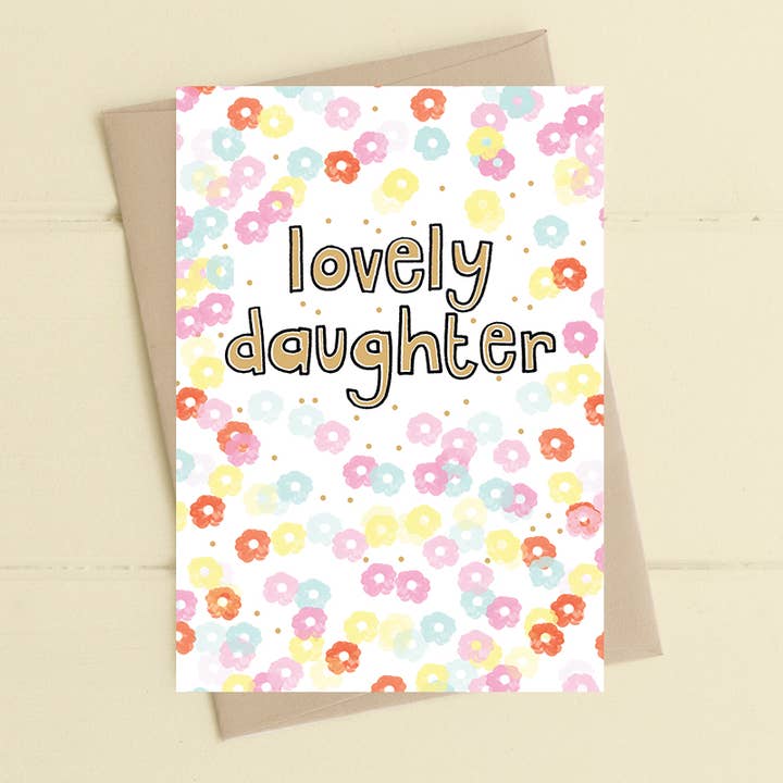 Figlia Adorabile - Biglietto di Auguri per la vendita all'ingrosso da parte di Dandelion Stationery
