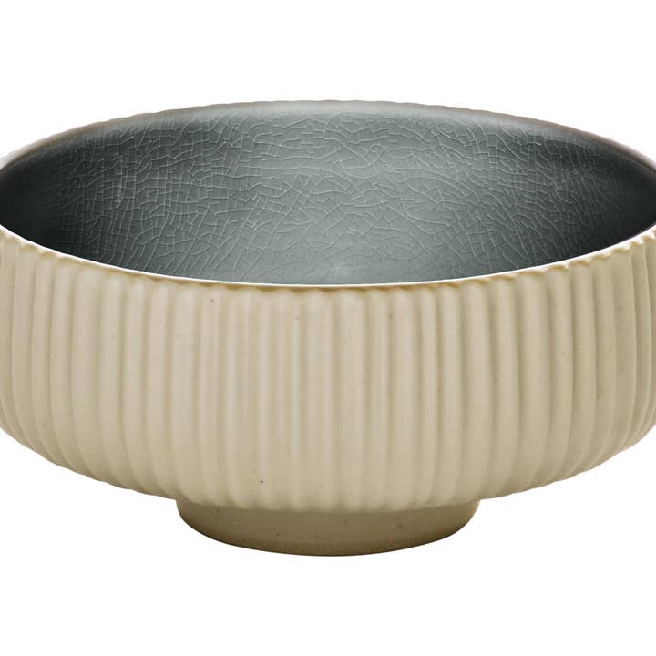 Bauscher Hepp - Wholesale Bowl - 21cm Grey Round Relief Bowl - Nara Collection