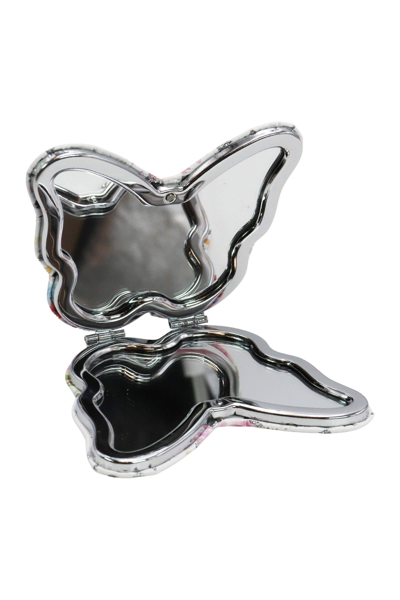 ASSORTITI Specchietto Compatto Cosmetico con Motivo Floreale e Farfalla in vendita all'ingrosso su Faire4